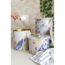 Özbience Yuvarlak Kutu Ø175 3’lü Set, Topuz Kulp, Şık ve Kullanışlı Tasarım