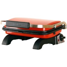 Özbience Kırmızı Döküm 8 Dilim Tost Makinesi, Yanmaz ve Yapışmaz, 30X22 cm