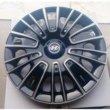 Yk Hyundai I20 / I10 / I30 Uyumlu 16 Inç Jant Kapağı 4'lü Takım Amblem Hediyeli