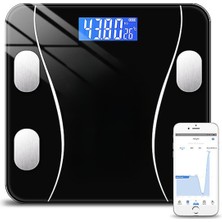 Normadia Dijital Tartı Baskül, Bluetooth Bağlantılı, Vücut Kitle ve Yağ Ölçer