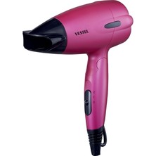 Vestel Pratik Seyahat Saç Kurutma Makinesi, Hafif ve Şık Pembe Tasarım