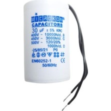 PremiumPort Microkon 30 Mf Kondansatör, Kablolu, 400-450 V, Plastik, Dayanıklı
