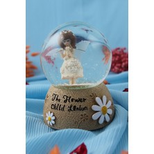 Normadia Papatya Temalı Işıklı Müzikli Kar Küresi, Huzur ve Güzellik Katın