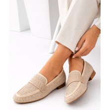 Dadwolf Mery Ceyn Taşlı Küt Kare Loafer Şık Babet