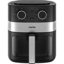 Altus 6.5l Siyah Eco Airfryer, Güçlü ve Şık Tasarım, Sağlıklı Pişirme