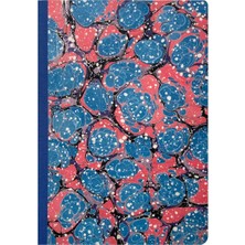 Bazen Defter Ebru Desenli Sırtı Bez Ciltli Defter No: AE20