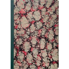Bazen Defter Ebru Desenli Sırtı Bez Ciltli Defter No: AE07
