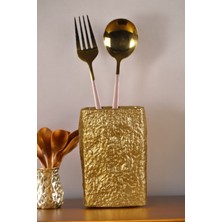 PremiumPort Modern Altın Renk Tezgah Üstü Kaşıklık, Dekoratif ve Şık Tasarım