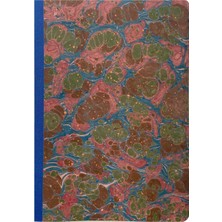 Bazen Defter Ebru Desenli Sırtı Bez Ciltli Defter No: AE15