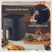 Özbience 7.5l Xxl Air Fryer Sıcak Hava Fritözü, Güçlü ve Güvenilir, Türkiye Garantili