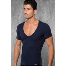 MTM My The Mall Giyim Doreanse  Yırtık Yaka Erkek  T-Shirt 2820