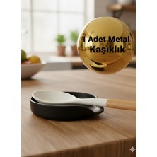 PremiumPort Paslanmaz Metal Kirli Kaşıklık, Uzun Ömürlü ve Kaymaz Tabanlı
