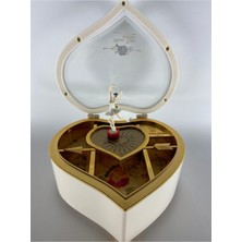 Normadia Kalp Şeklinde Balerinli Müzik Kutusu, Zarif ve Şık Dekorasyon Parçası