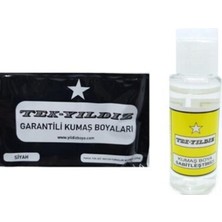 abnturk Tek Yıldız Siyah Kumaş Boyası ve Sabitleştirici Sabitleyici Sabitleme Ilacı