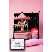 Normadia Renkli Unicorn Işıklı Atlı Karınca Müzik Kutusu, Keyifli Anlar Için