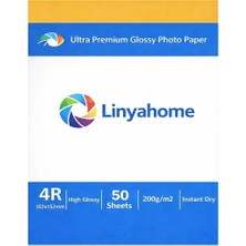 Linyahome Fotoğraf Resim Baskı Kağıdı 4r 1 Paket 50 Adet