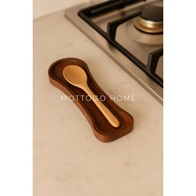 PremiumPort Bambu Kirli Kaşık Altlığı, Şık ve Doğa Dostu Mutfak Aksesuarı