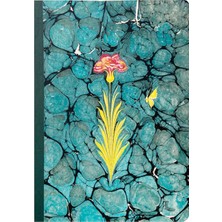 Bazen Defter Ebru Desenli Sırtı Bez Ciltli Defter No: AE05