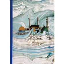Bazen Defter Ebru Desenli Sırtı Bez Ciltli Defter No: AE08