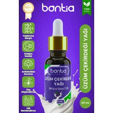 Bontia Üzüm Çekirdeği Yağı 20 ml - %100 Saf Soğuk Sıkım – Yaşlanma Karşıtı, Kolajen Destek, Cilt & Saç