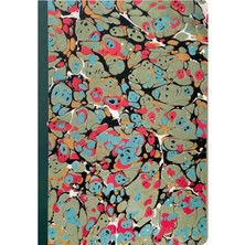 Bazen Defter Ebru Desenli Sırtı Bez Ciltli Defter No: AE06