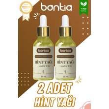 Bontia Hint Yağı 2X20 ml – %100 Saf Soğuk Sıkım Saç Kaş, Kirpik Güçlendirici & Nemlendirici Bakım Yağı