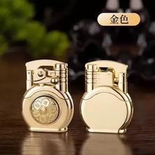 Techmarketi Rüzgar Geçirmez Jet Metal Gazlı Çakmak Döner Tabla Özel Tasarım Çakmak