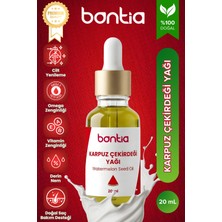 Bontia Karpuz Çekirdeği Yağı 20 ml – %100 Saf Soğuk Sıkım, Cilt Yenileyici ve Saç Besleyici Doğal Yağ