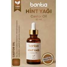 Bontia Hint Yağı 50 ml – %100 Saf Soğuk Sıkım, Saç ve Cilt Bakım Yağı