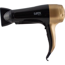 Allians Hızlı ve Güçlü Saç Kurutma Makinesi, Şık Siyah Gold Tasarım