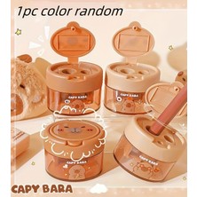 ÖZ OFİS Capybara Kapibara Hazneli Figürlü Çift Gözlü Kalemtıraş Tekli