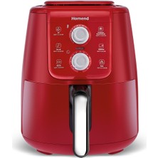 Özbience Pratik Airfryay 4l, Kırmızı & Gümüş, Sağlıklı ve Lezzetli Pişirme