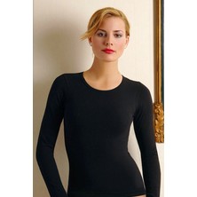 MTM My The Mall Giyim  Açık Yaka Uzun Kol T-Shirt 2142