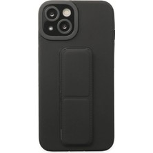 iPhone 14 Plus Kılıf Mega Standlı Silikon - Siyah