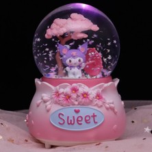 Normadia Büyük Boy Püskürtmeli Müzikli Işıklı Kar Küresi, Renkli ve Eğlenceli Dekor