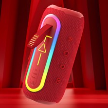 İdragon Flıp 6 Max Kırmızı Bluetooth Hoparlör | Rgb Işıklı, Fm Radyo, Ipx6 Suya Dayanıklı, 6 Saat, 8W X2