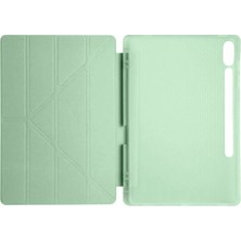 Samsung Galaxy X510 Tab S9 Fe 11 Kılıf Kalemlikli Mars Tablet Kılıfı - Açık Yeşil