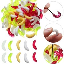 Tunalar Tarım 10 x 2.4 cm 5 Farklı Renk Yumuşak Silikon Kurtçuk Olta Balık Yemi