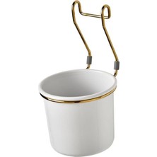 PremiumPort Şık Gold Kaşıklık Çatal Bıçaklık 14X16 Cm, 1 Adet, Modern Tasarım