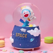 Normadia Uzay Temalı Büyük Boy Kar Küresi Işıklı ve Müzikli Eğlence Seti