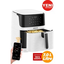 Özbience Max Xxl 7l 1800W Wifi Akıllı Hava Fritözü Beyaz
