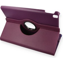 Marsilyan  iPad 10.2 (7.nesil) Kılıf 360 Tablet Deri Kılıf - Mürdüm