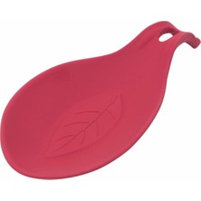 PremiumPort Kırmızı Renkli Şık Kaşık Altlığı, Zarif ve Kullanışlı Tasarım