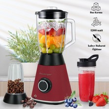 Rowenger 3in1 1200 Watt Smoothie Blender Kişisel Blender Cam Sürahi Blender Meyve Sıkacağı