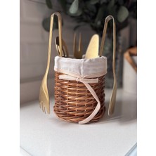 PremiumPort Hasır Yuvarlak Kaşıklık, Şık ve Kullanışlı Mutfak Aksesuarı