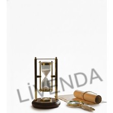 Özbience Şeffaf Pirinç Pusulalı Kum Saati, Zarif ve Dayanıklı Tasarım