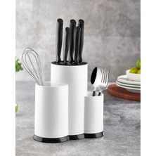 PremiumPort Pratik ve Şık Tezgah Üstü Kepçelik Bıçaklık Düzenleyici Organizer