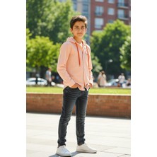 Erkek Çocuk Kapüşonlu Keten Gömlek