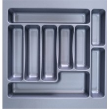 PremiumPort Çekmece Içi Kasıklık Grı 47/49 Cm, Düzenleyici Kaşıklık Seti