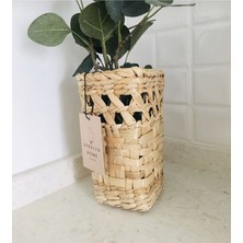 PremiumPort Tezgah Üstü Kaşıklık, Maşa ve Kaşık Organizer, 15 Cm, Tahta Malzeme